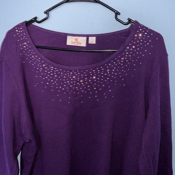 Quacker Factory Long Sleeve Shirt - Picture 3 of 4